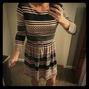 3/4 striped dress